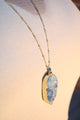 Celestine Geode Stone Necklace