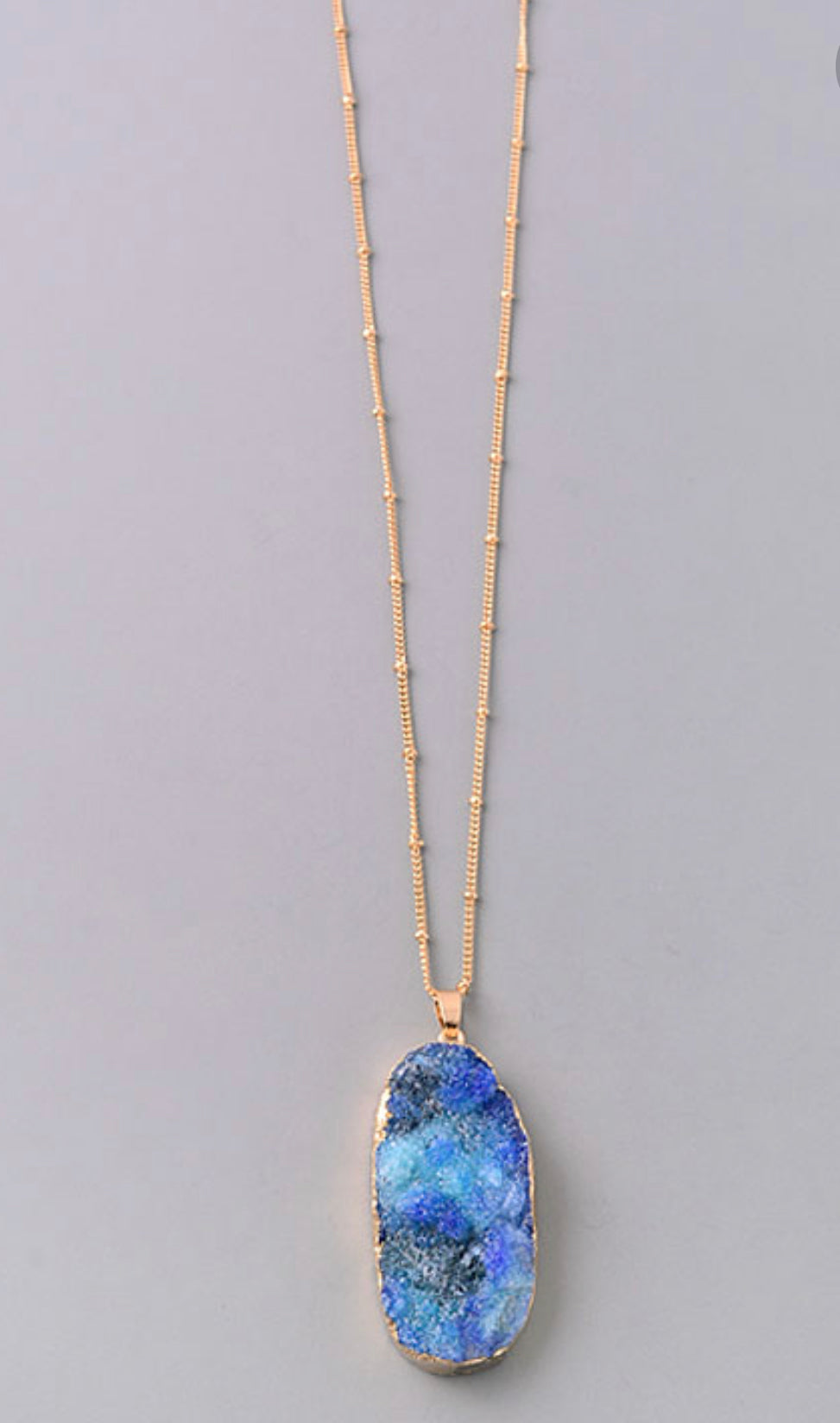 Geode sales stone necklace